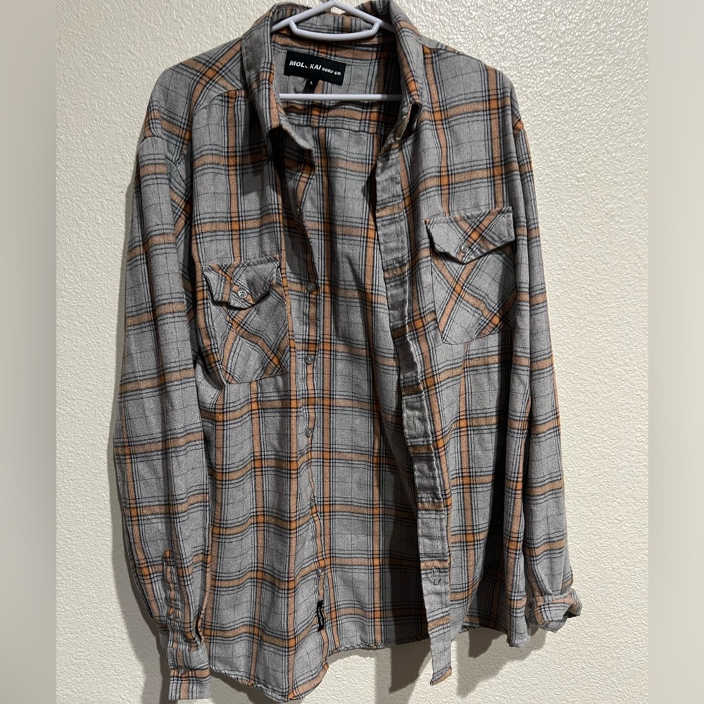 Molokai Surf‎ Co. long sleeve flannel